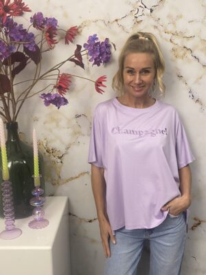 T shirt Champagne Lila