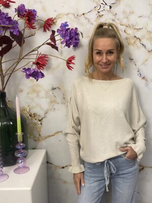Top Lexy Ruffle Sand