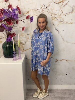 Blouse Denim Flower