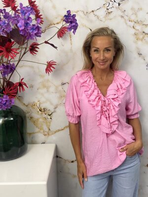 Top Ruffle Big Pink