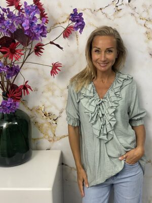 Top Ruffle Big Green