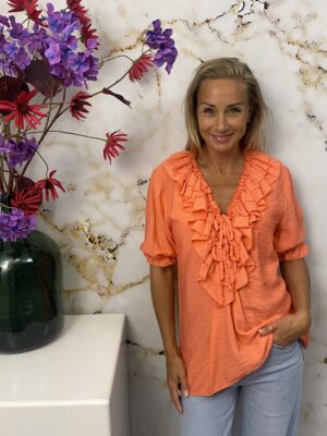 Top Ruffle Big Coral